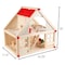 Toy Time Dollhouse Pretend Play, 2 Story Wood Playset, Furniture Accessories, Dolls, for Toddlers, Boys, Girls 403577BYU - alternate 3